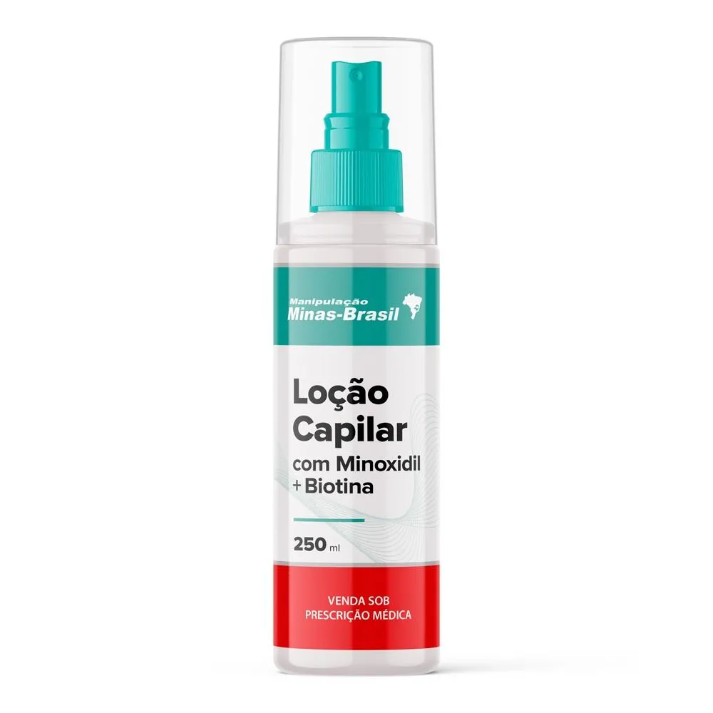 Loção Capilar Com Minoxidil 5% + Biotina 0.01% 250ml