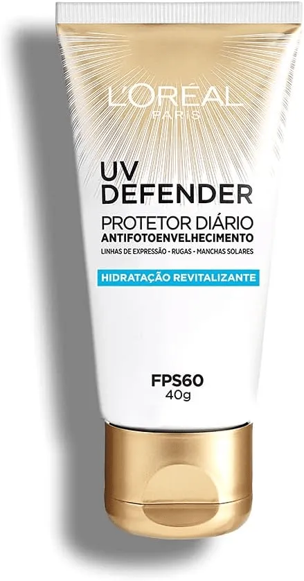 L'oréal Paris Protetor Solar Facial UV Defender Hidratação FPS 60 com 40g