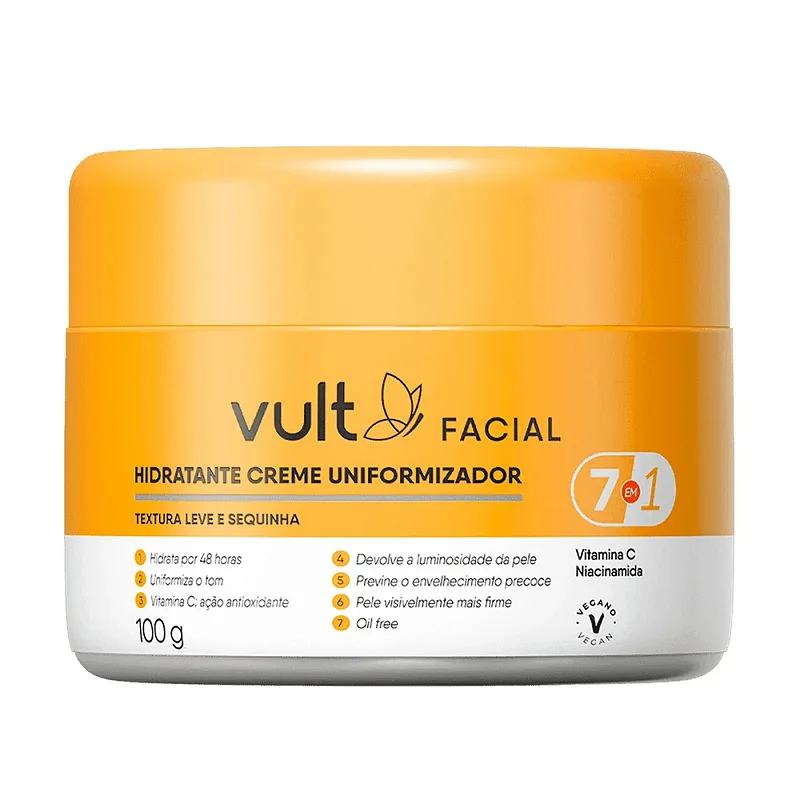 Creme Facial Hidratante Uniformizador 100G Vult