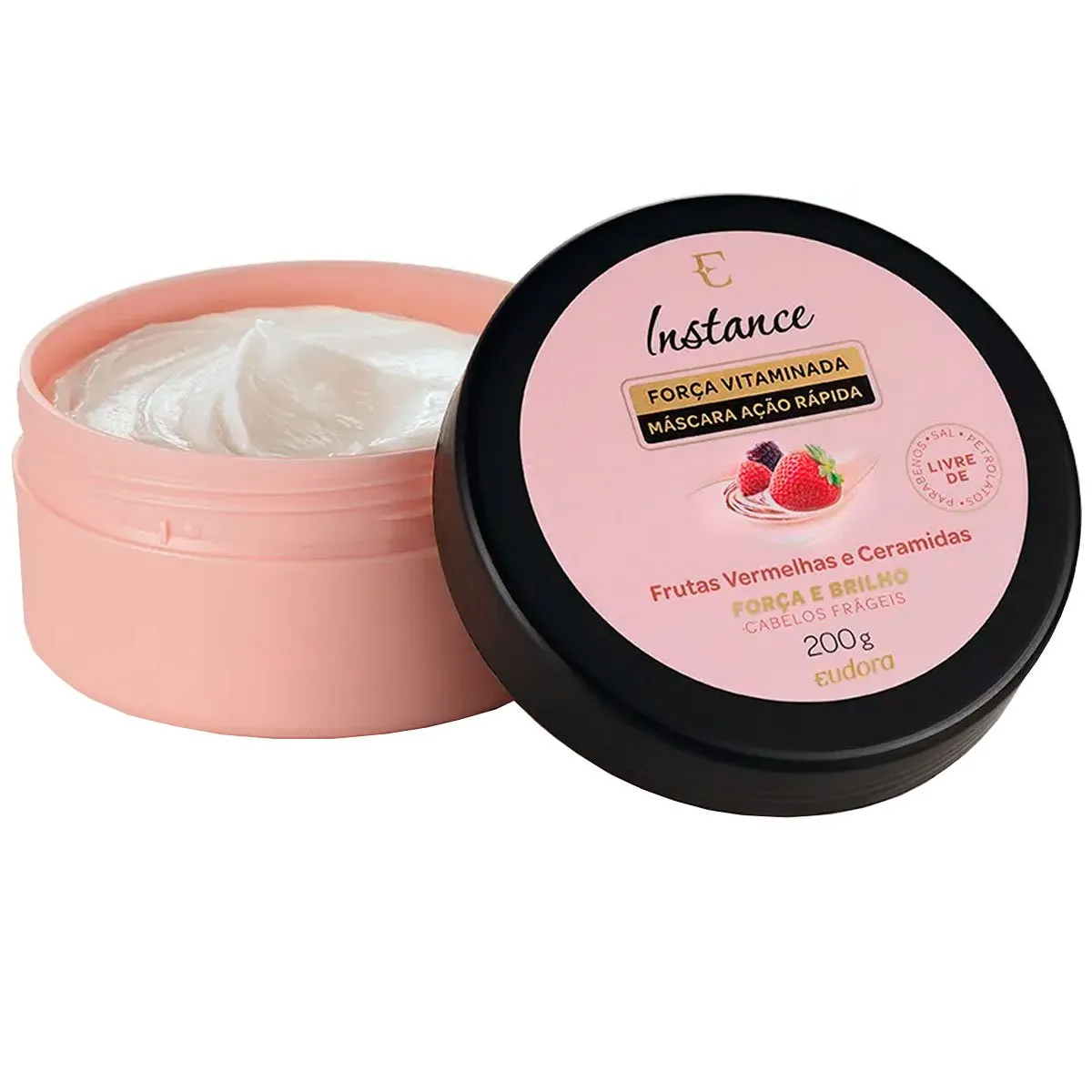 Máscara Capilar Instance Frutas Vermelhas Eudora 200g
