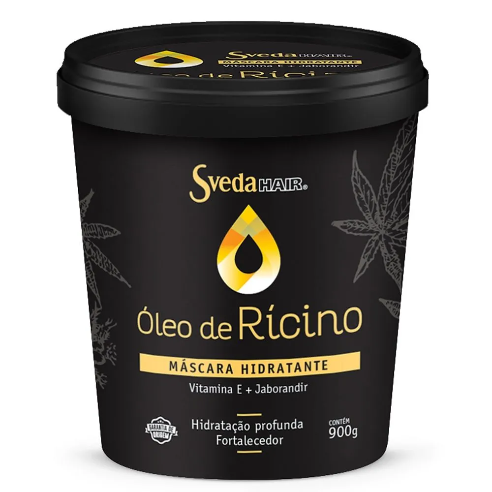 Máscara Capilar Hidratante óleo de Rícino 900g Sveda Hair