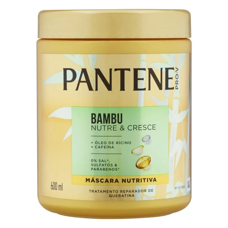 Máscara Nutritiva Pantene Bambu Nutre & Cresce 600ml