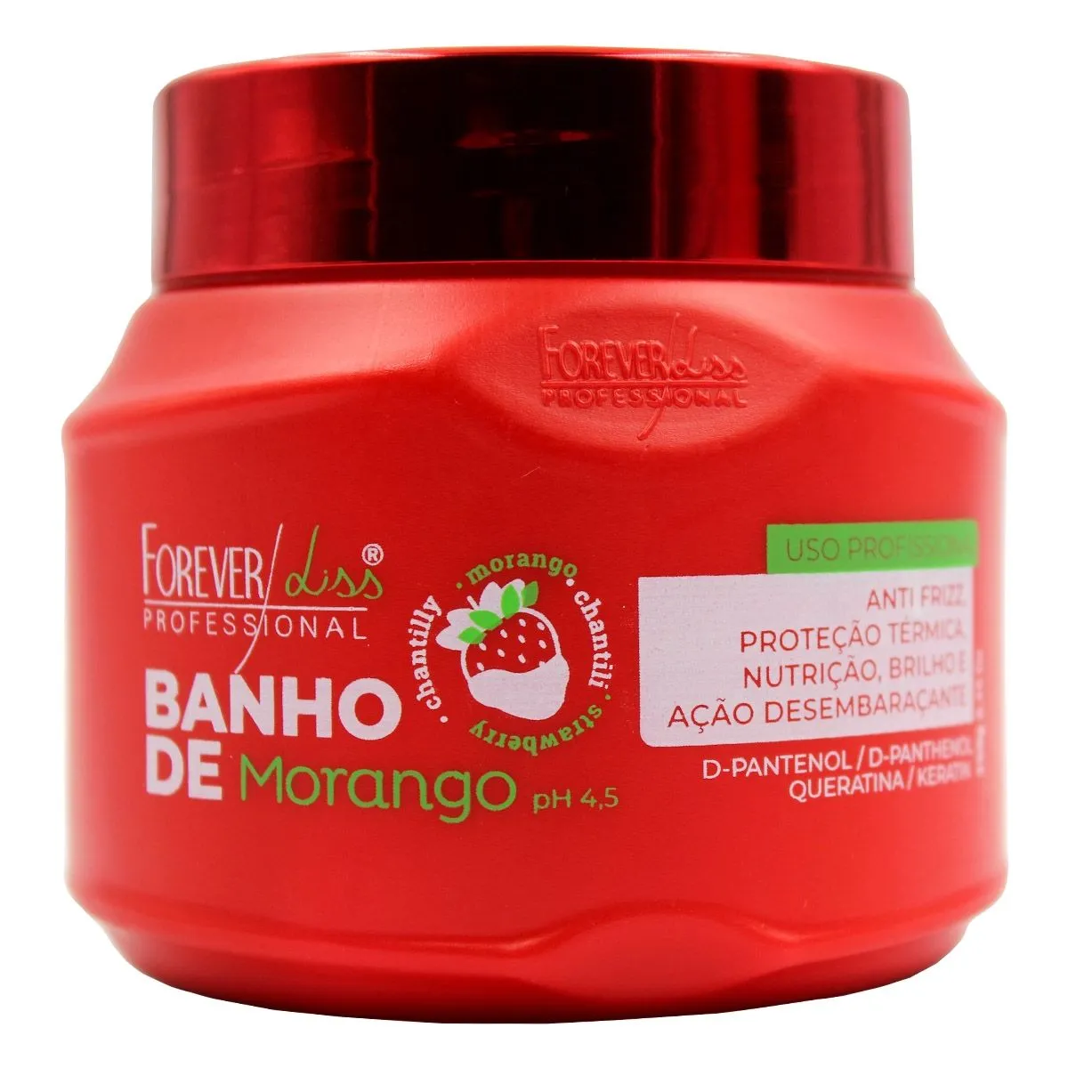 Máscara Ultra Concentrada Banho de Verniz Morango 250g Forever Liss