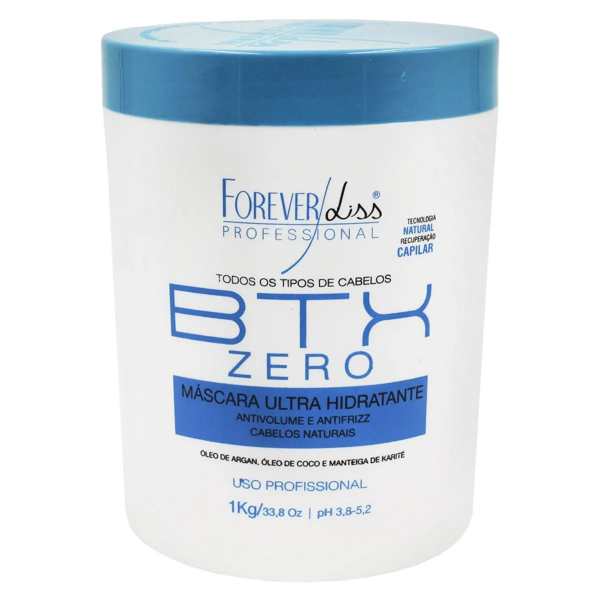 Máscara Ultra Hidratante BTX Zero 1kg Forever Liss Professional