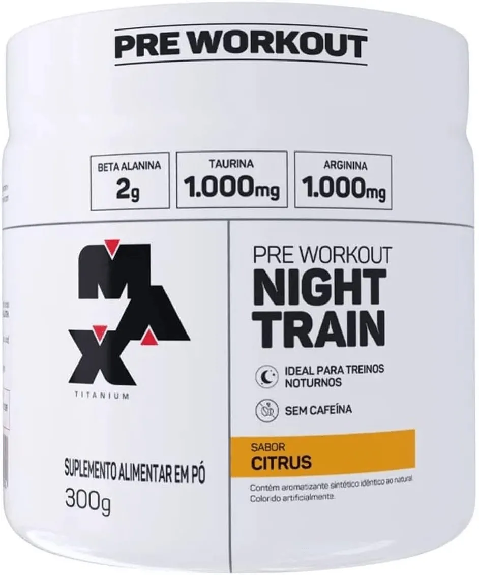 Max Titanium Pre Workout Night Train Citrus 300g