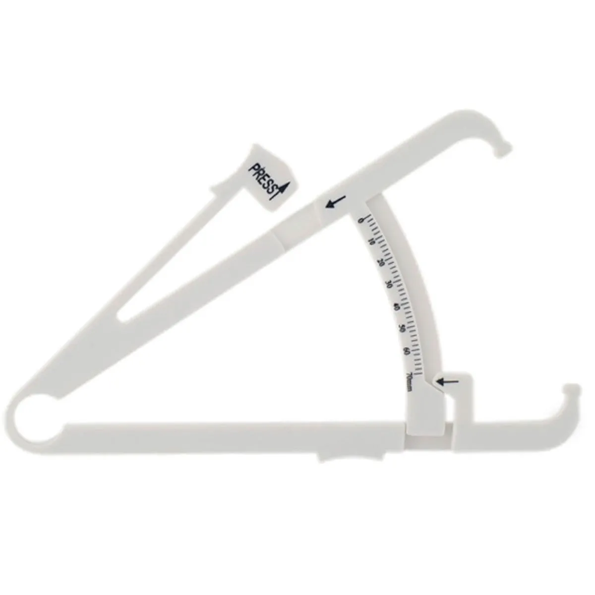 Adipômetro Basic Para Medição De Massa De Gordura Ou Adiposidade Estek Branco