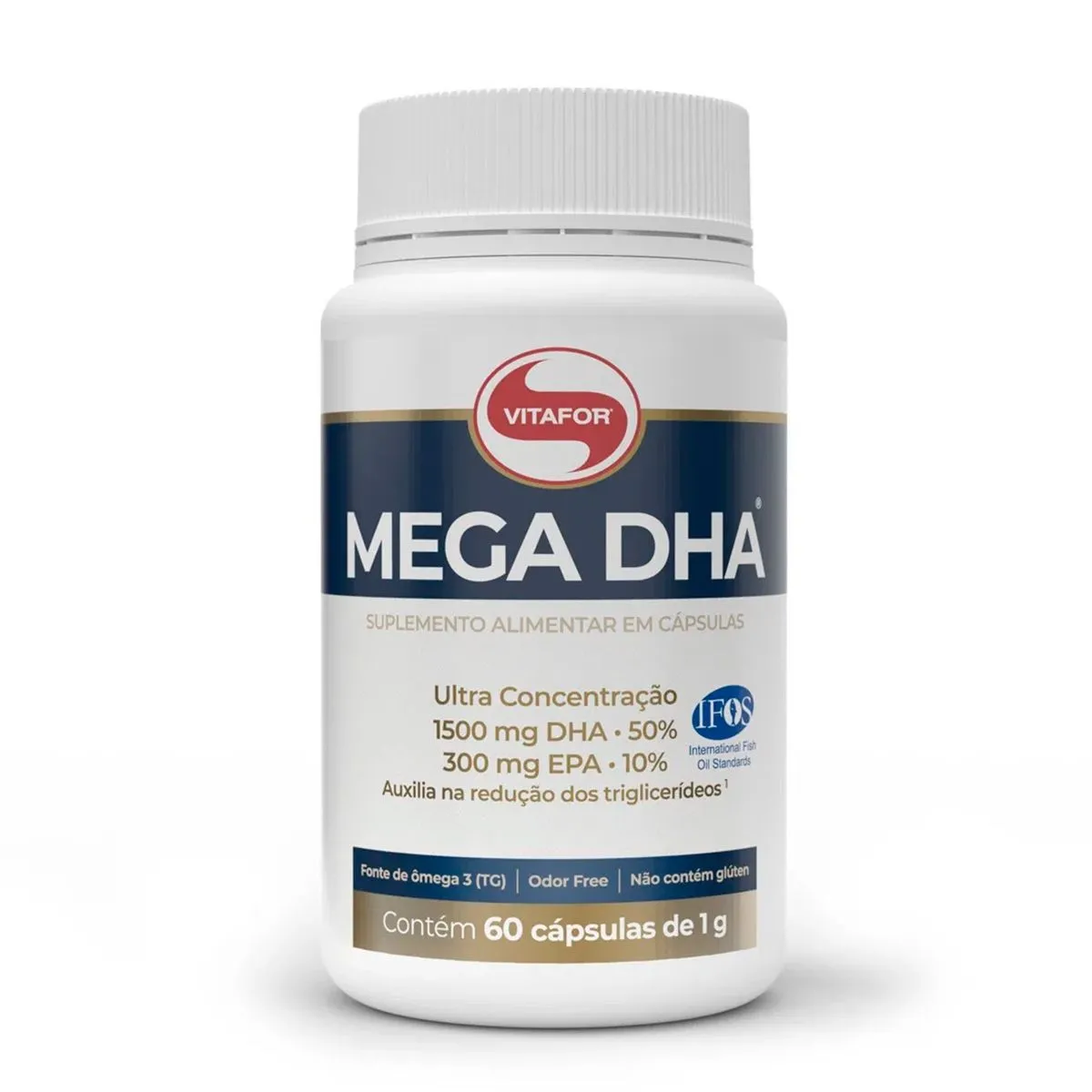 Mega DHA com 60 Cápsulas de 1g Vitafor