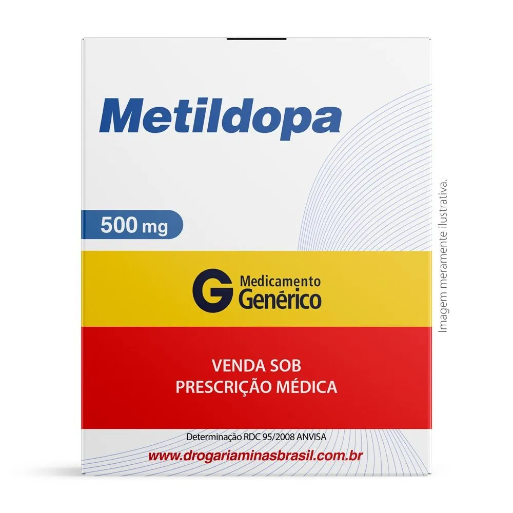 Metildopa 500 Mg C/ 30 Comprimidos Revestidos Genérico Ems