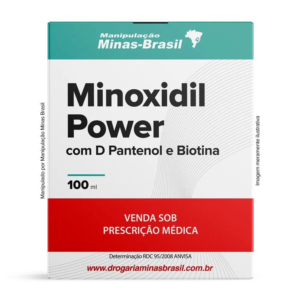 Minoxidil Power com D Pantenol E Biotina 100ml
