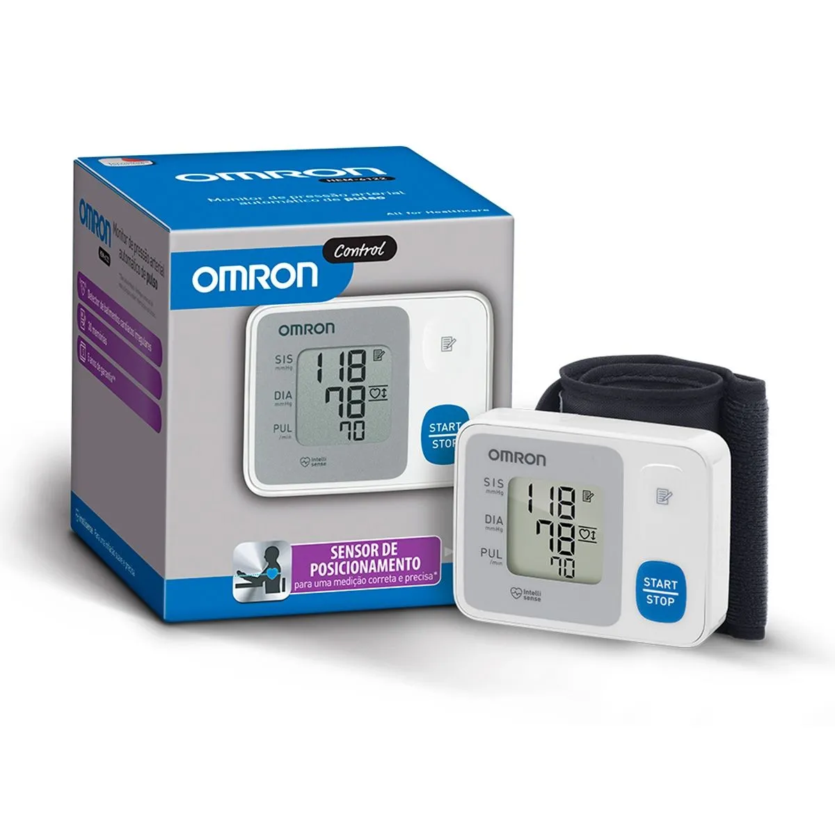 Monitor de Pressão Arterial de Pulso Control HEM-6124