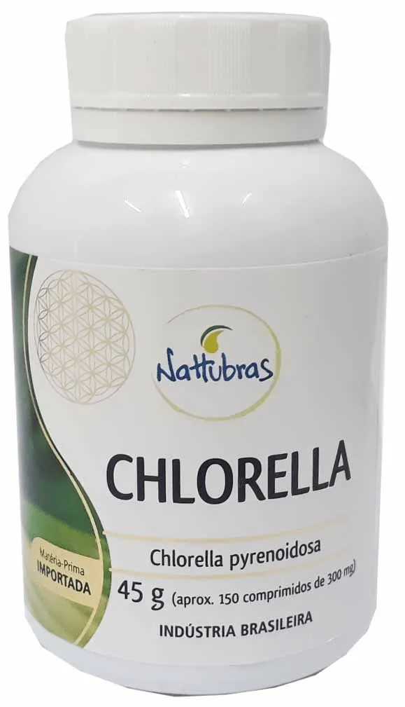 Nattubras Chlorella 300mg com 150 Comprimidos