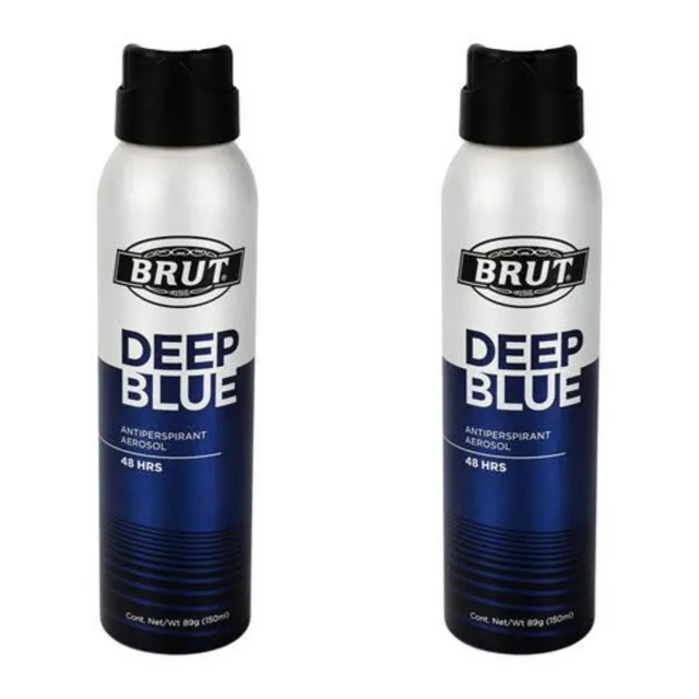 Kit c/2 Unidades de Desodorante Aerosol Brut 150ml Deep Blue