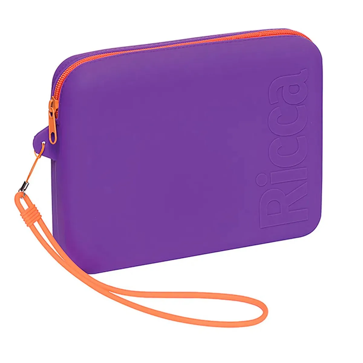 Necessaire De Silicone Tamanho Grande Ricca Roxo