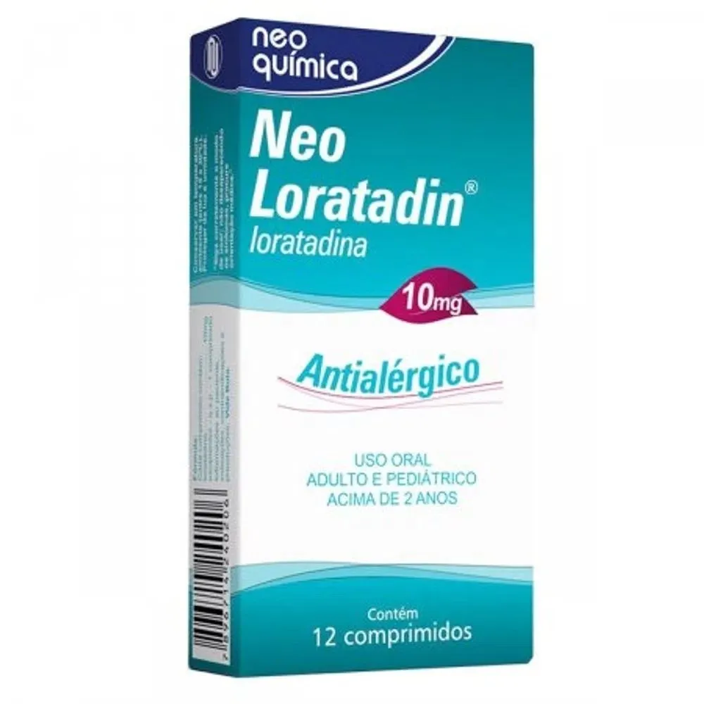 Neo Loratadin 10mg Neo Química com 12 comprimidos