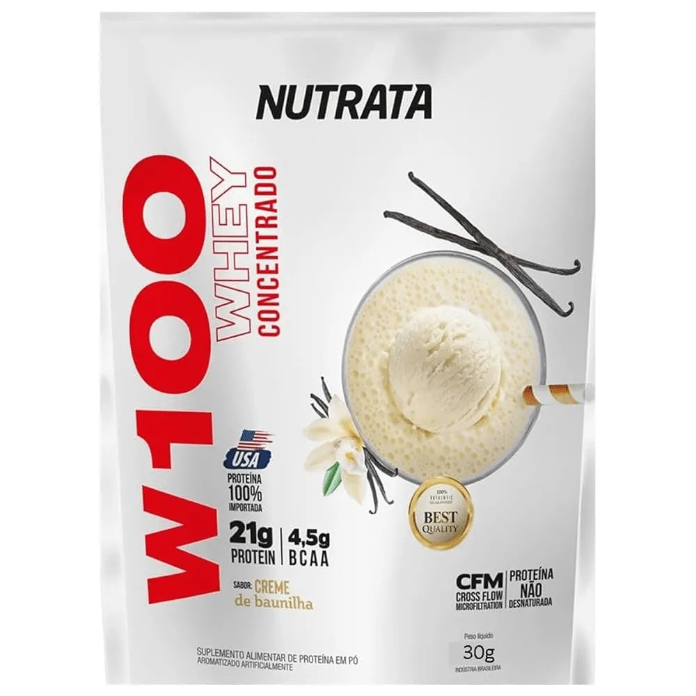 Nutrata Whey W100 Baunilha Sachê 30g