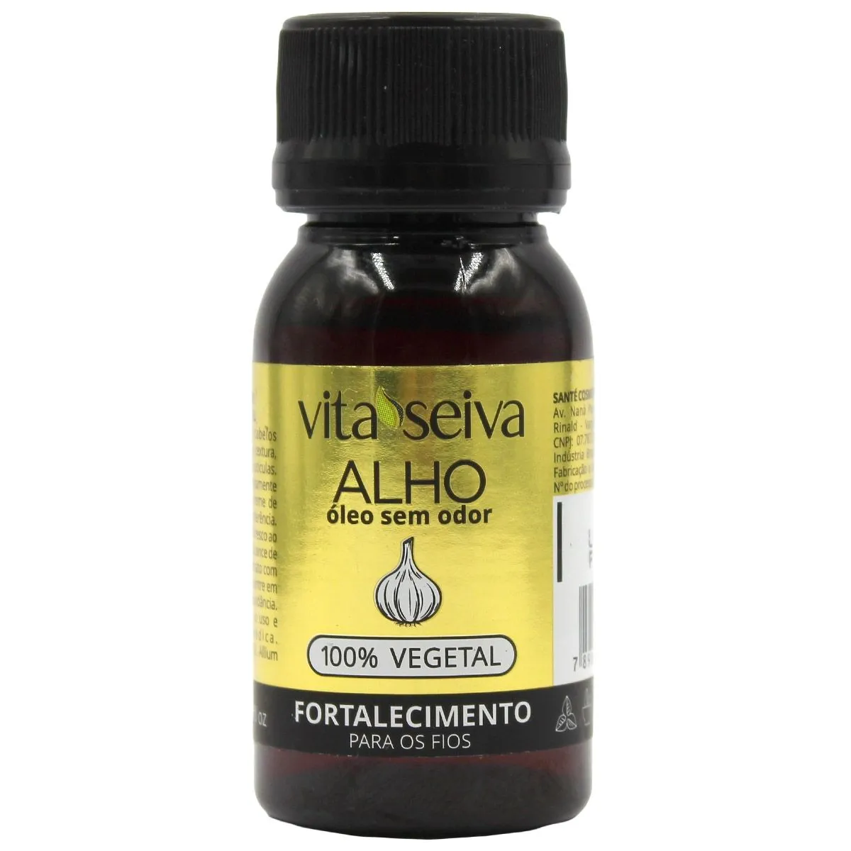 Óleo Capilar de Alho 100% Vegetal 30Ml Vita Seiva
