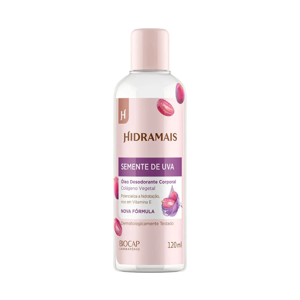 Óleo Corporal Hidramais 120ml Semente de Uva & Colágeno