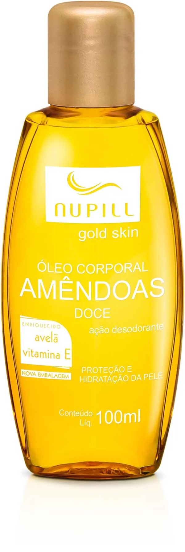 Óleo Corporal Nupill Amêndoa, Avelã e Vitamina E 100m