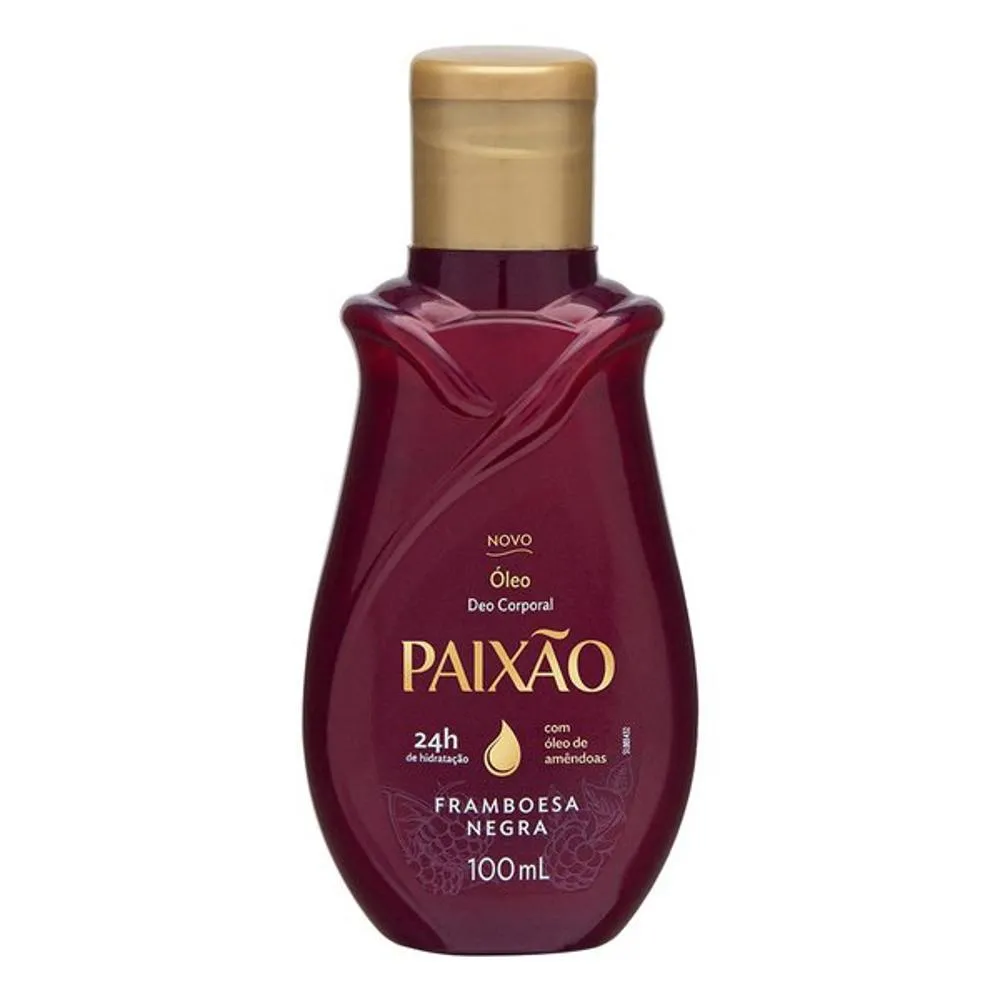 Óleo Corporal Paixão 100ml Framboesa Negra