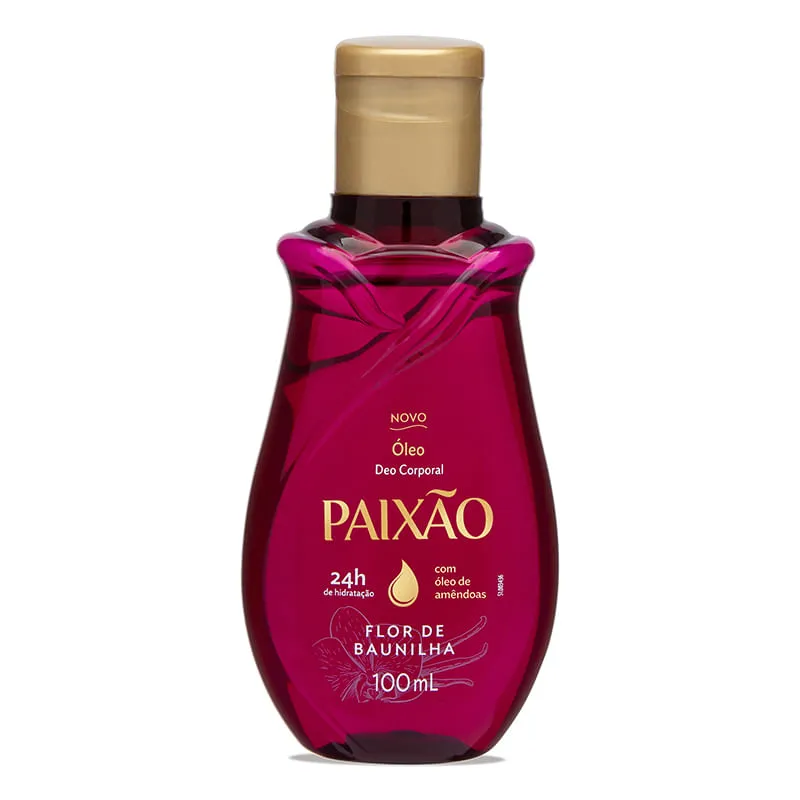 Óleo Corporal Paixão Flor de Baunilha com Ação Desodorante 100ml