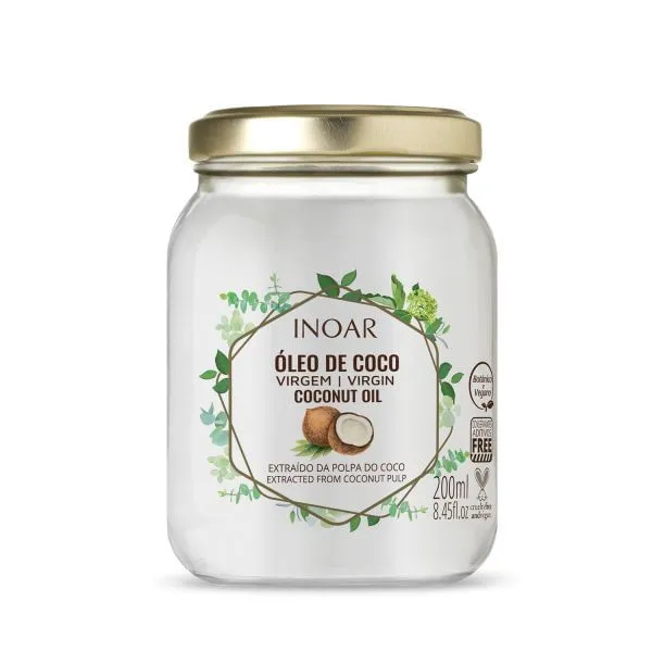 Óleo de Coco Virgem Inoar 200ml