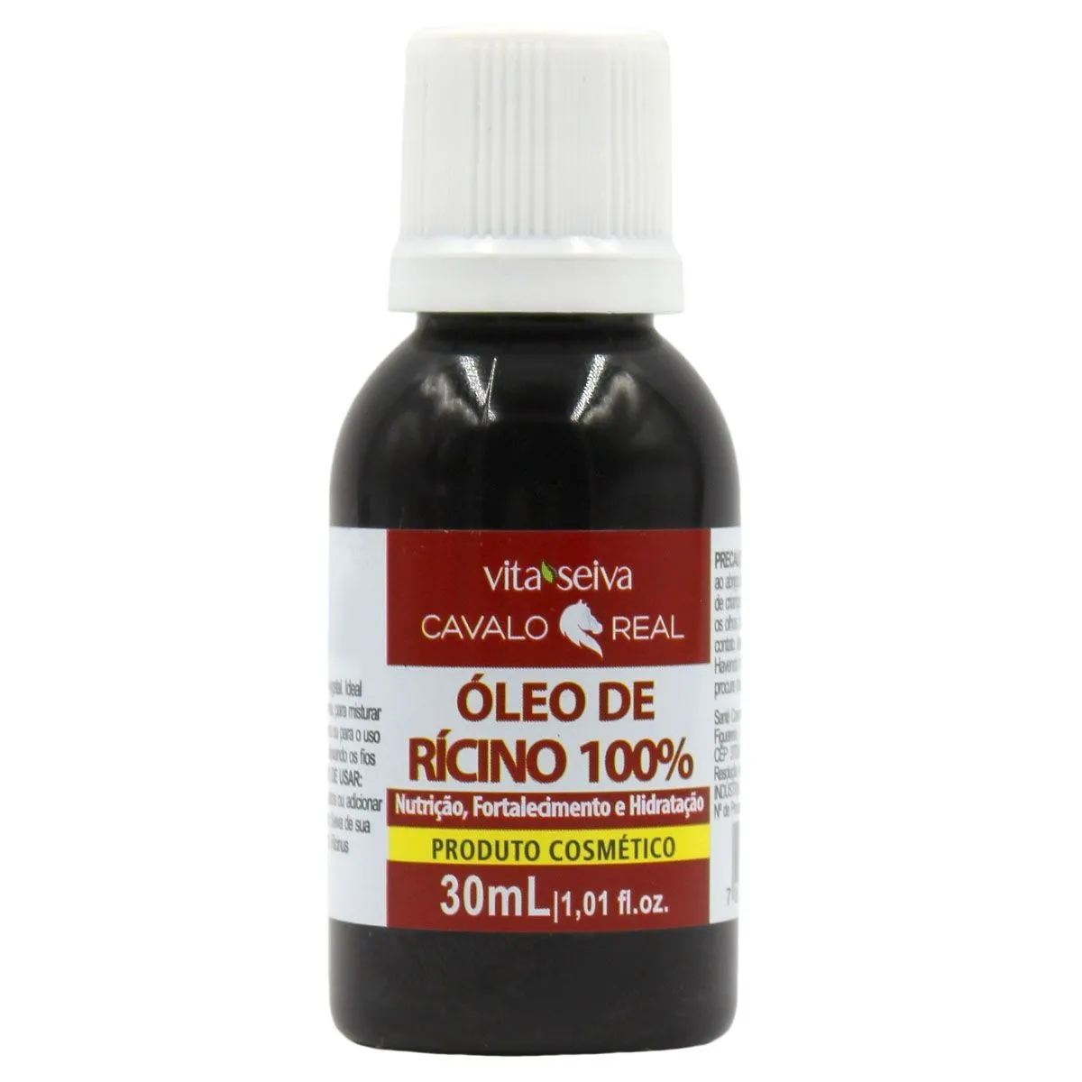 Óleo de Rícino 100% Puro Cavalo Real 30ml Vita Seiva