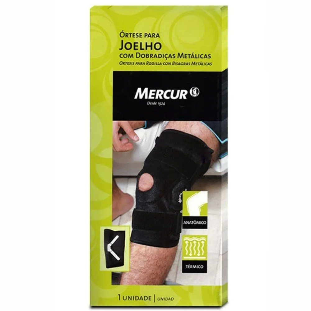 Órtese para Joelho com Dobradiças Metálicas Tamanho G Ref BC0033-D Mercur