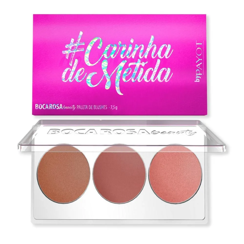 Paleta de Blushes Boca Rosa By Payot #Carinhademetida