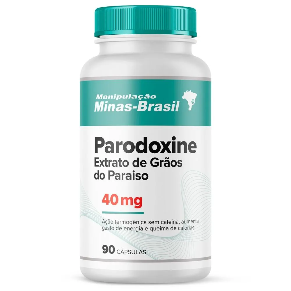 Parodoxine 40 Mg - Extrato de Grãos do Paraiso 90 Cápsulas