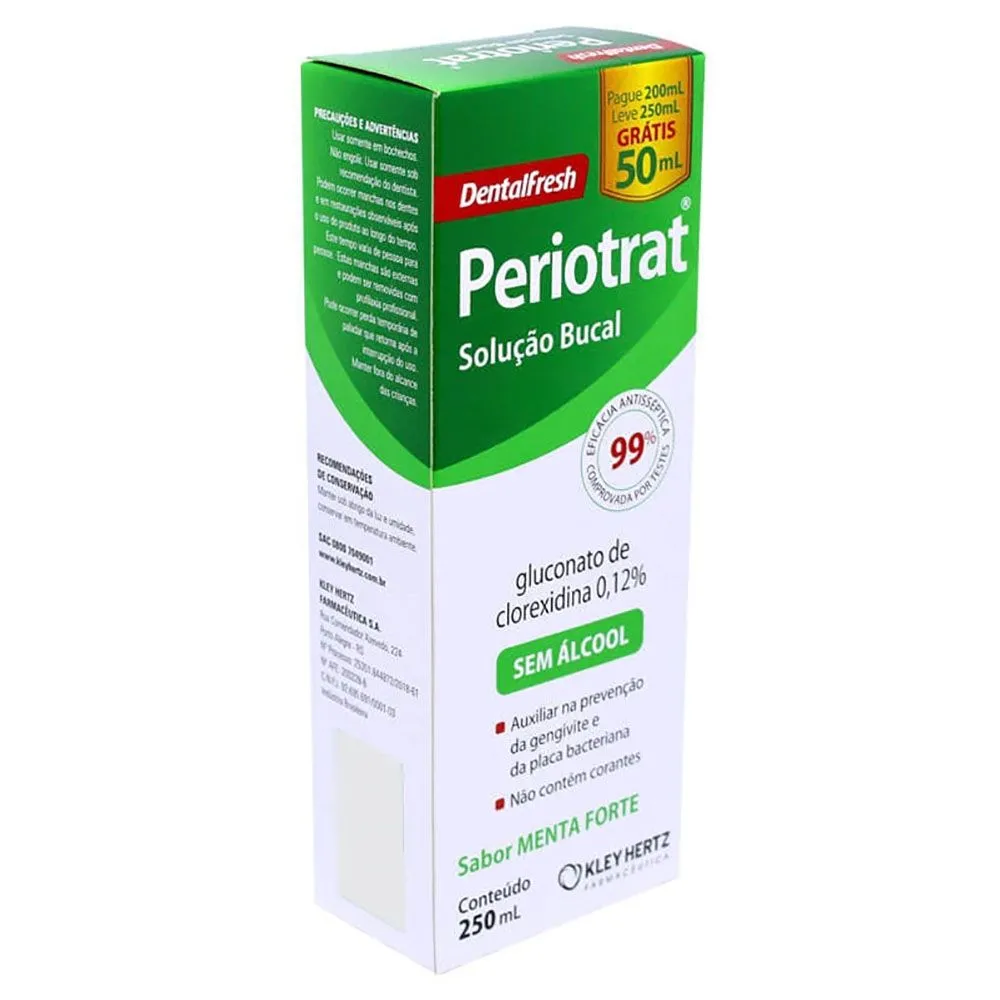 Periotrat Sem Álcool Sabor Menta Forte 250Ml