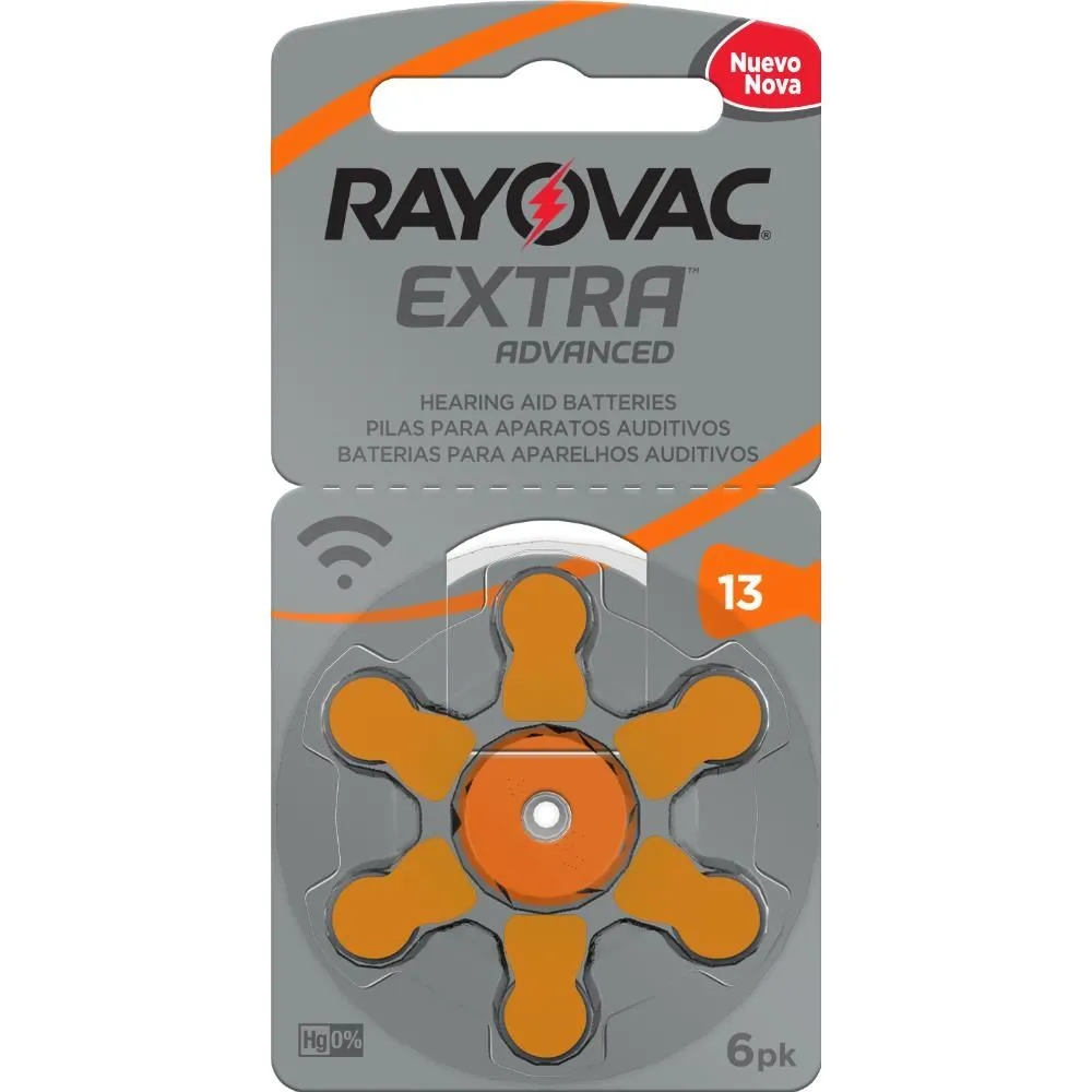 Pilha Auditiva Rayovac Extra Advanced Tamanho 13