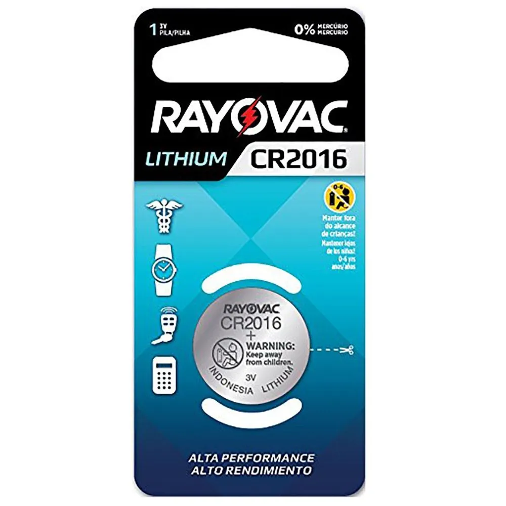 Pilha Rayovac Eletrônica Cr2016
