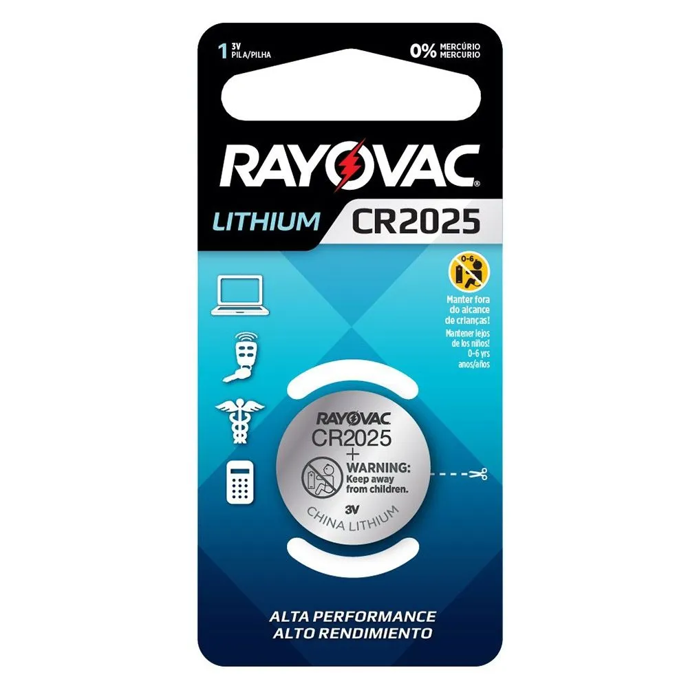 Pilha Rayovac Eletrônica Cr2025