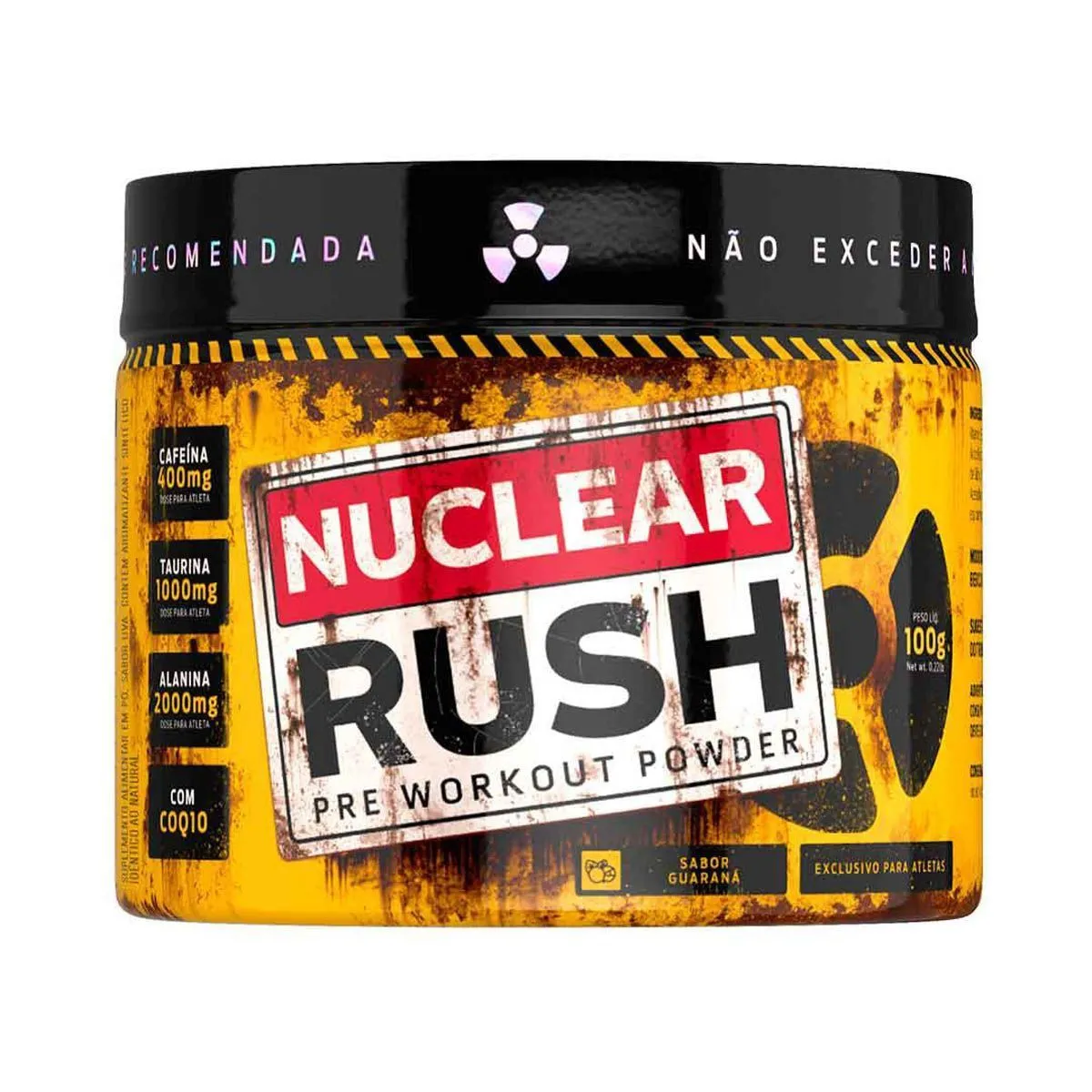 Pré-Treino Nuclear Rush Sabor Guaraná Com 100G Bodyaction