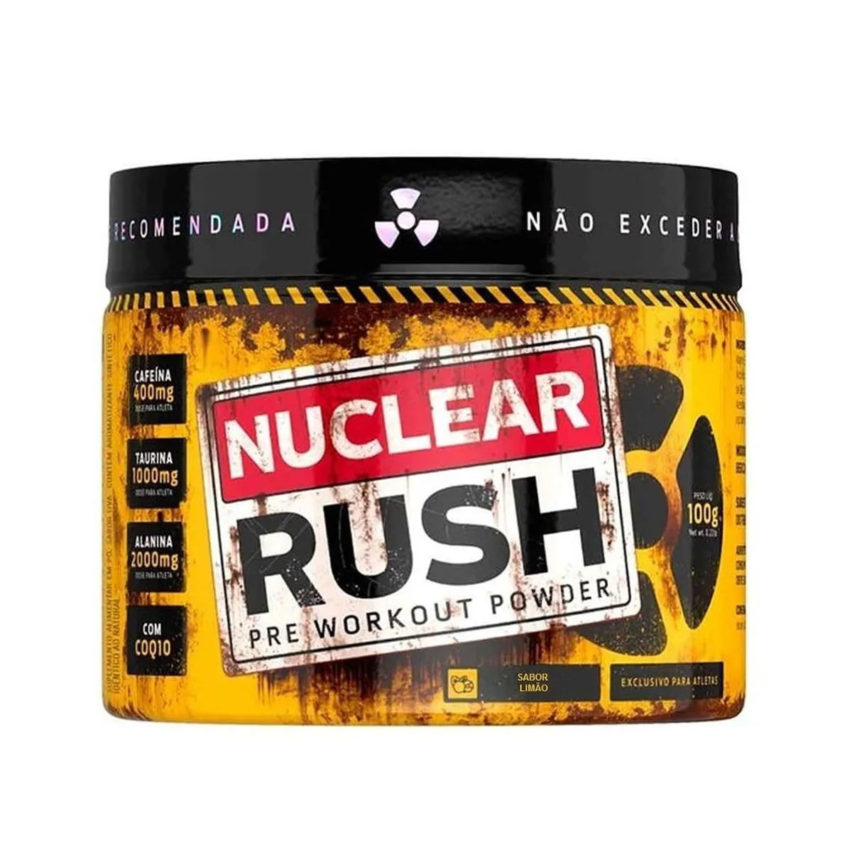 Pré-treino Nuclear Rush Sabor Limão Com 100g Bodyaction