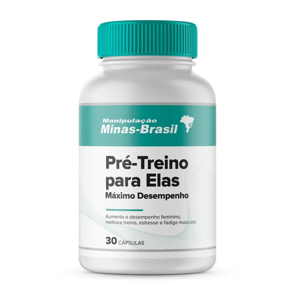 Pré Treino Para Elas - Máximo Desempenho 30 Cápsulas