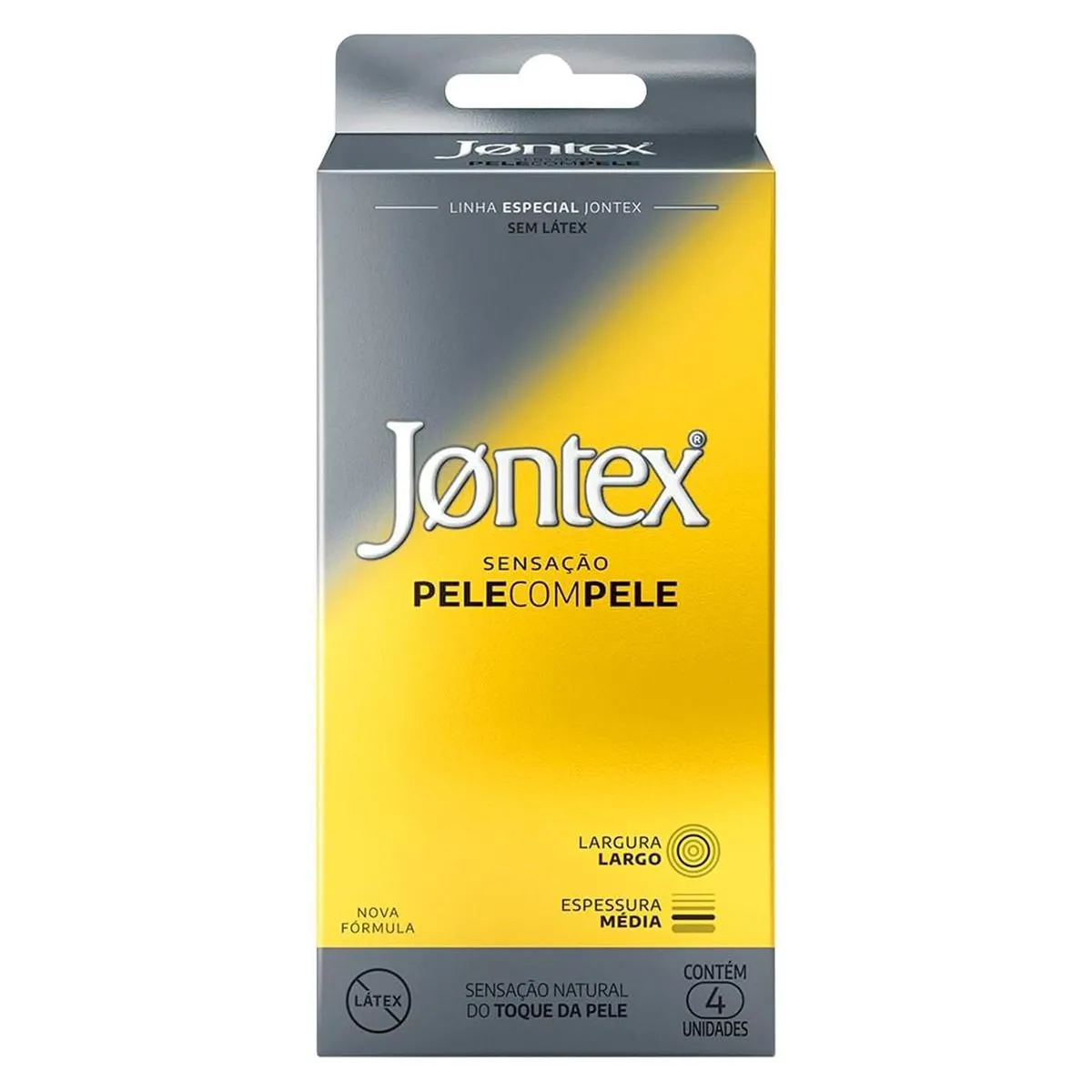 Preservativo Jontex Pele Com Pele 4 Unidades