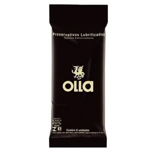 Preservativo Lubrificado De Bolso Olla Com 6 Unidades