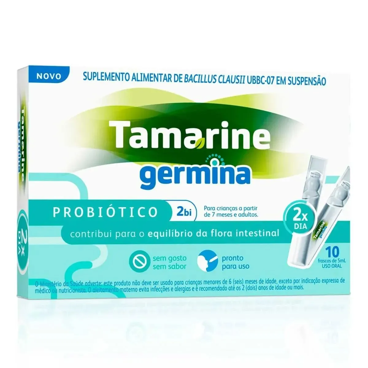 Probiótico Tamarine Germina 2Bi Com 10 Frascos de 5ml cada