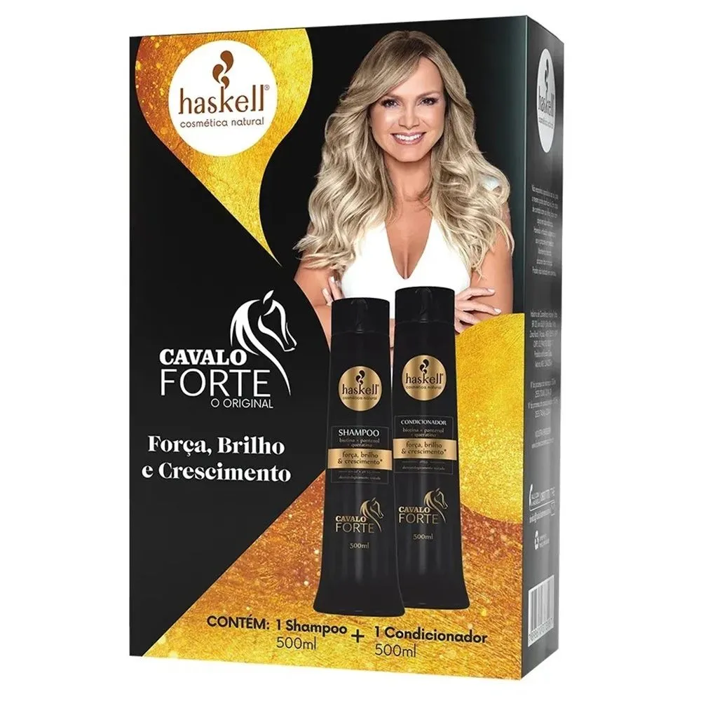 Promopack Shampoo e Condicionador Haskell Cavalo Forte 500ml cada