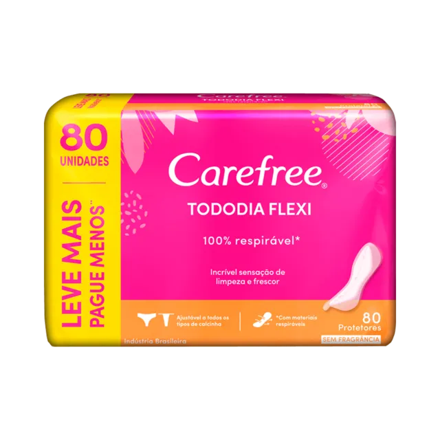 Protetor Diário Carefree 80 Unidades