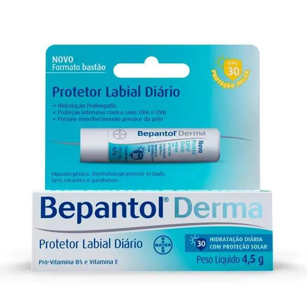 Protetor Labial Lipstick FPS50 Bepantol Derma Bayer