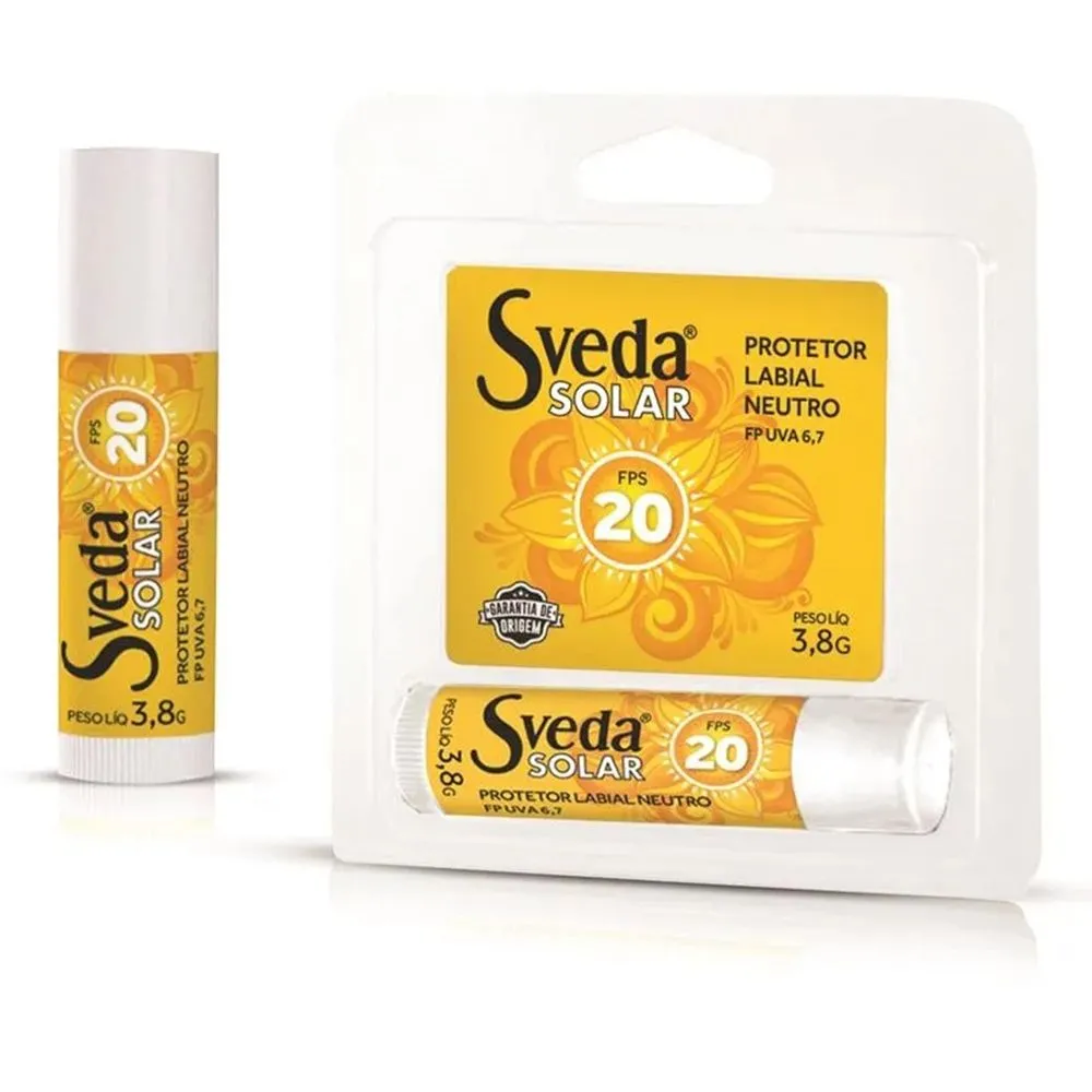 Protetor Labial Neutro Fps20 Sveda Solar