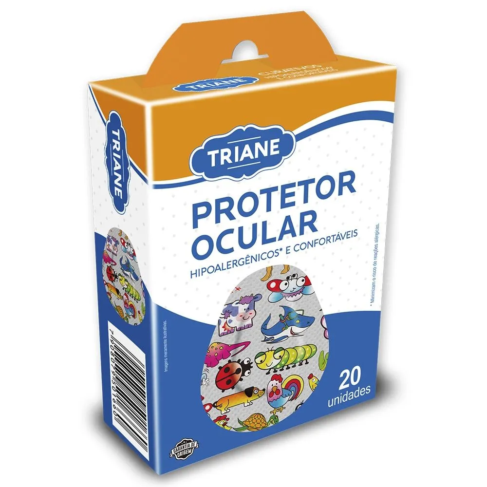 Protetor Ocular Infantil com 20 Unidades Triane