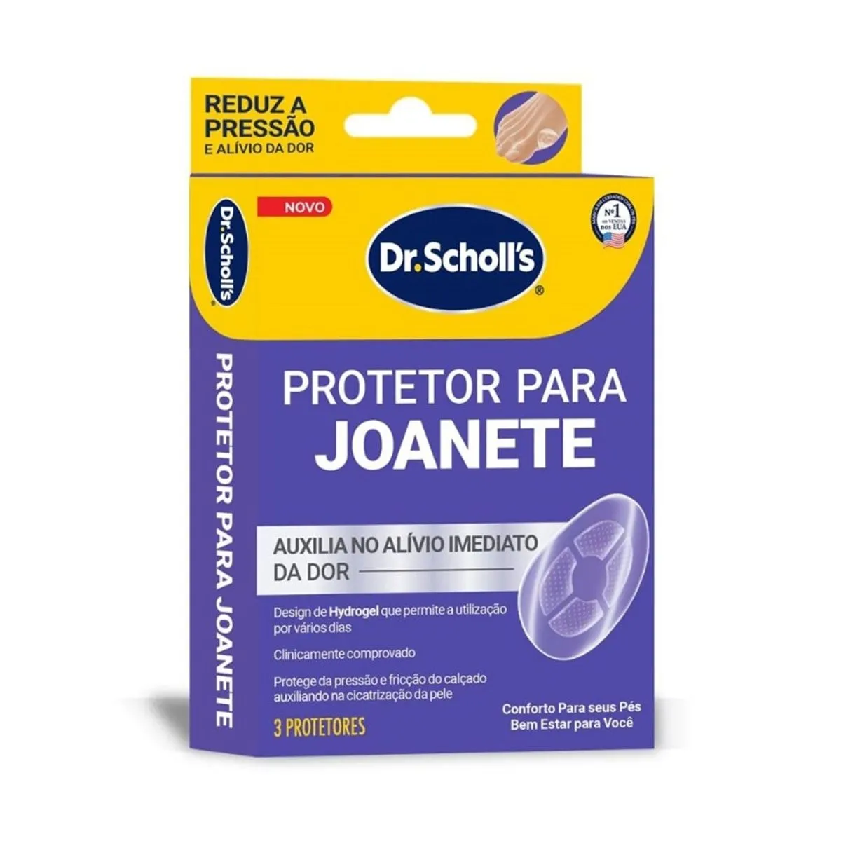 Protetor Para Joanete Com 3 Unidades Dr.scholls