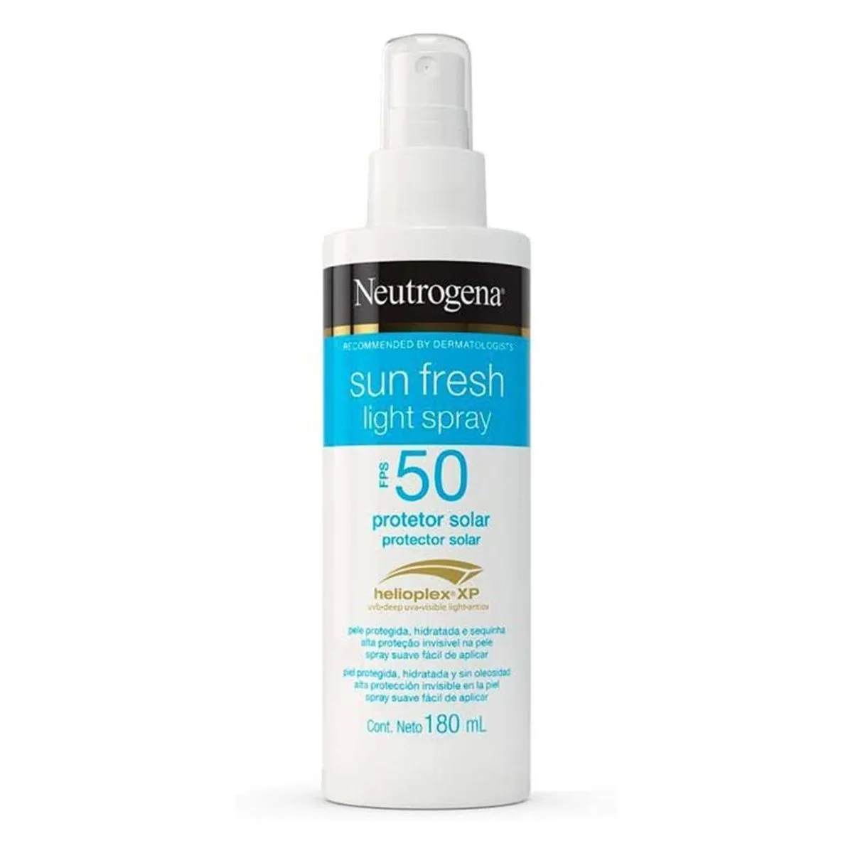Protetor Solar Corporal Sun Fresh Light Spray Fps 50 180ml Neutrogena