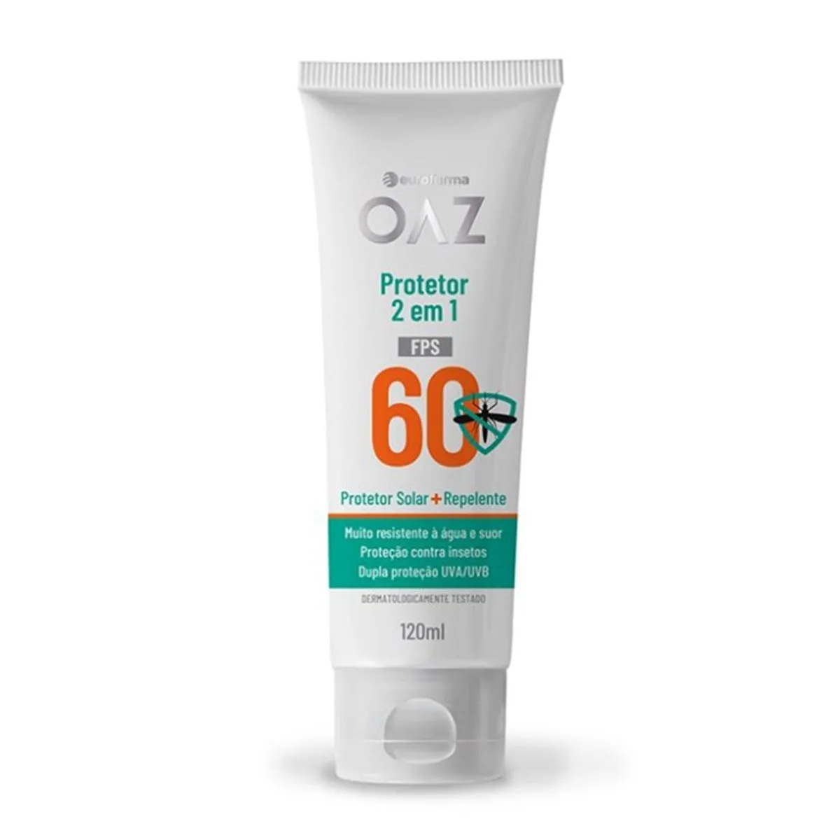Protetor Solar E Repelente Oaz Fps 60 2 Em 1 Com 200ml