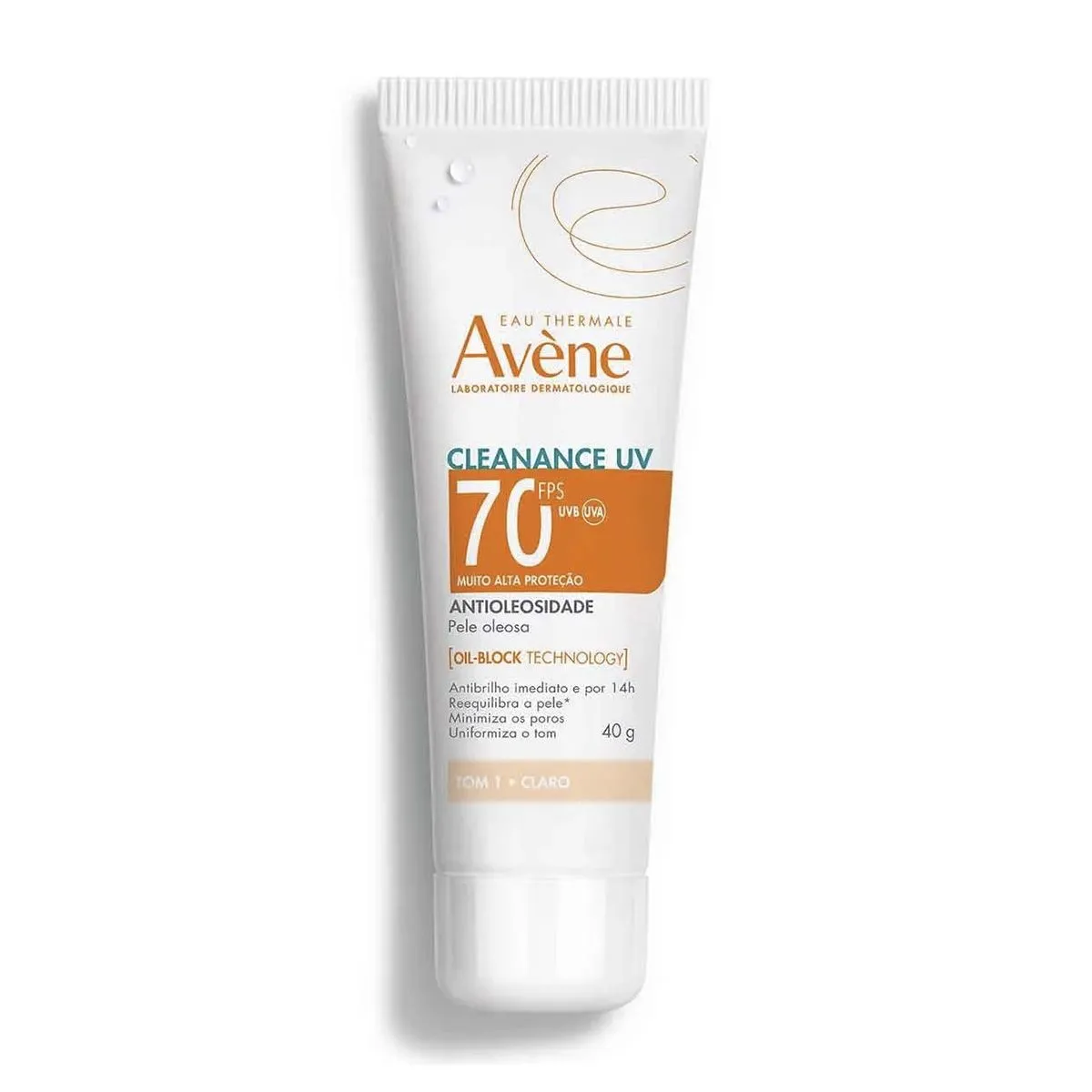 Protetor Solar Facial Avène Cleanance UV Antioleosidade FPS 70 Cor Tom 1 Claro Com 40g