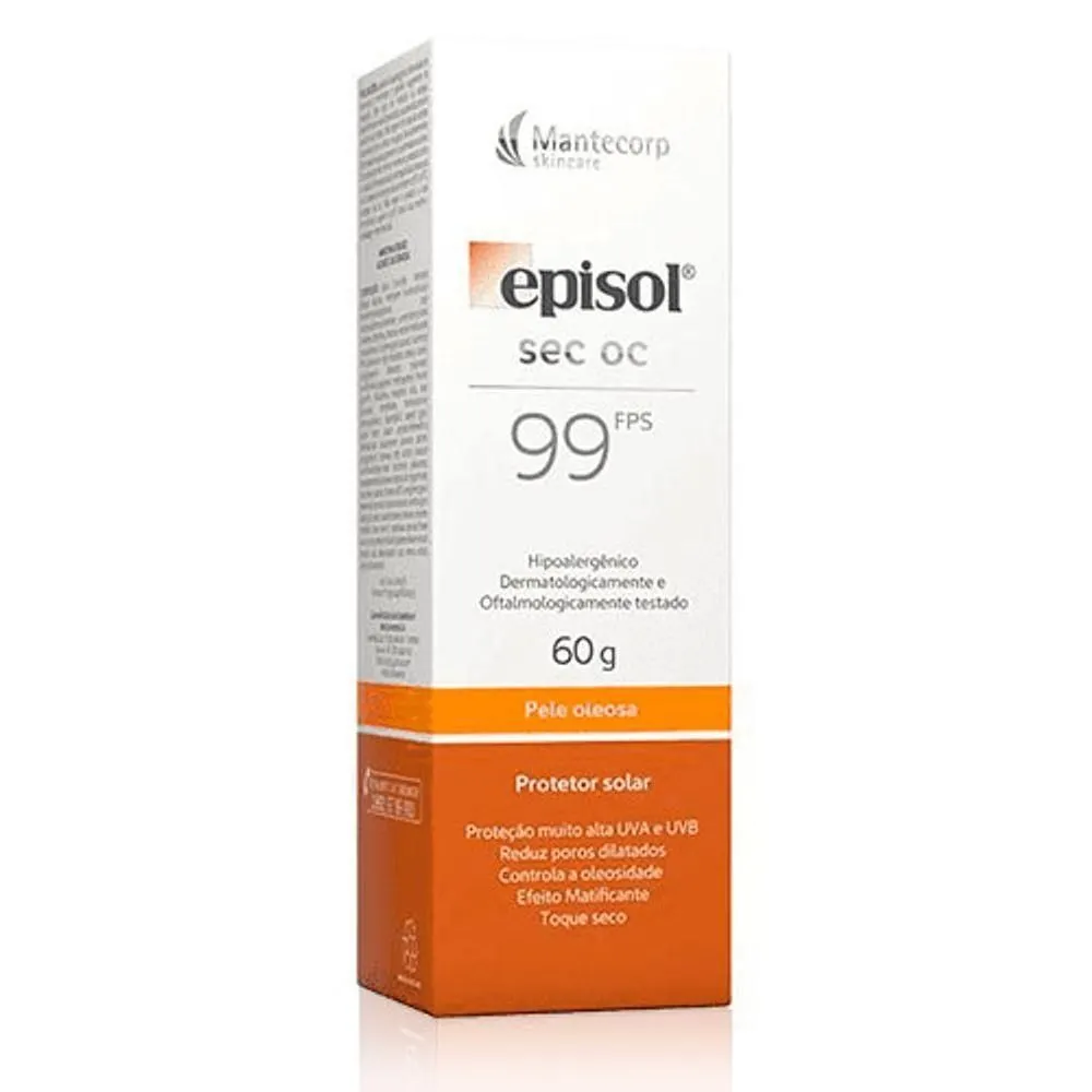 Protetor Solar Facial Episol Sec Oc FPS 99 60g Mantecorp Skincare