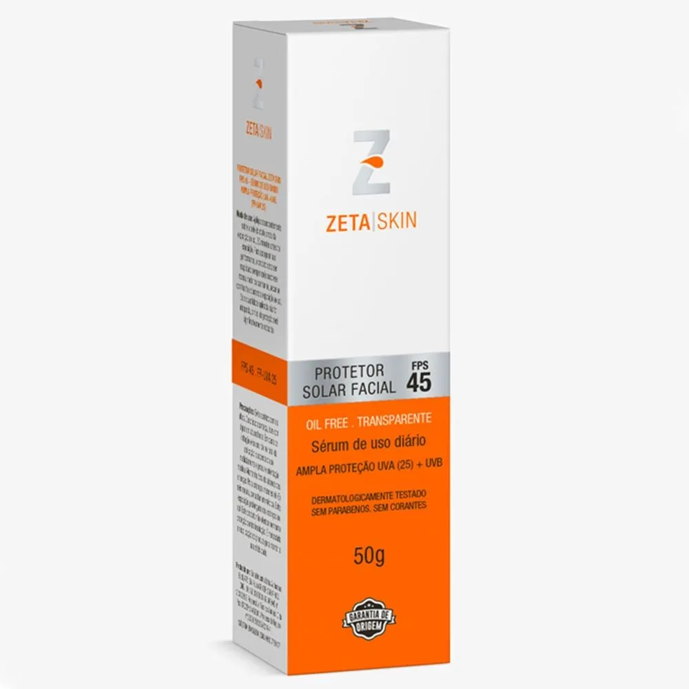 Protetor Solar Facial Fps45 50g Zeta Skin